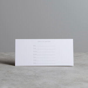 25 Cards • Opening Hours